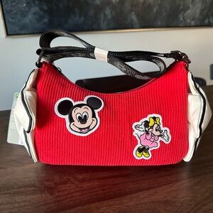 Loungefly Mickey Mouse Gloves Crossbody Shoulder Bag Disney100